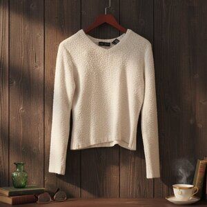 Vintage 90's Jamie Scott Women Sweater Acrylic Pullover Popcorn Knit